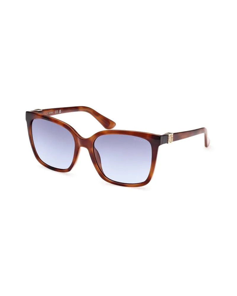 Guess Braune Integrierte Damen Sonnenbrille Braun