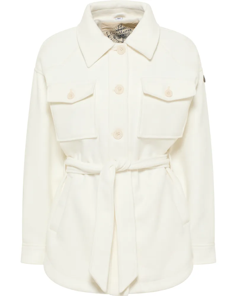 DreiMaster Übergangsjacke aus Wollgemisch Damen Wollweiss Wollweiß