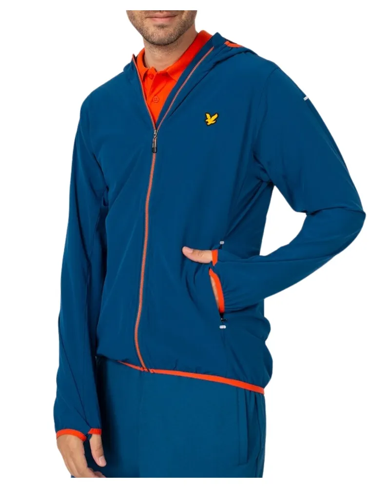 Lyle & Scott Blaue Federgewichtsjacke Blau