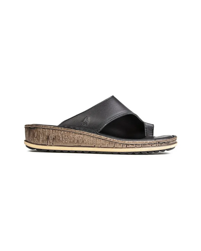 Hush Puppies Elissa Leder Sandalen Damen Schwarz
