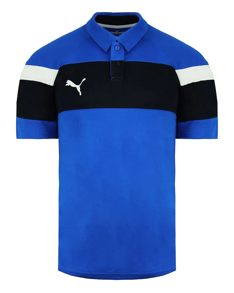 Puma Spirit II Mens Blue Polo -Hemd Blau