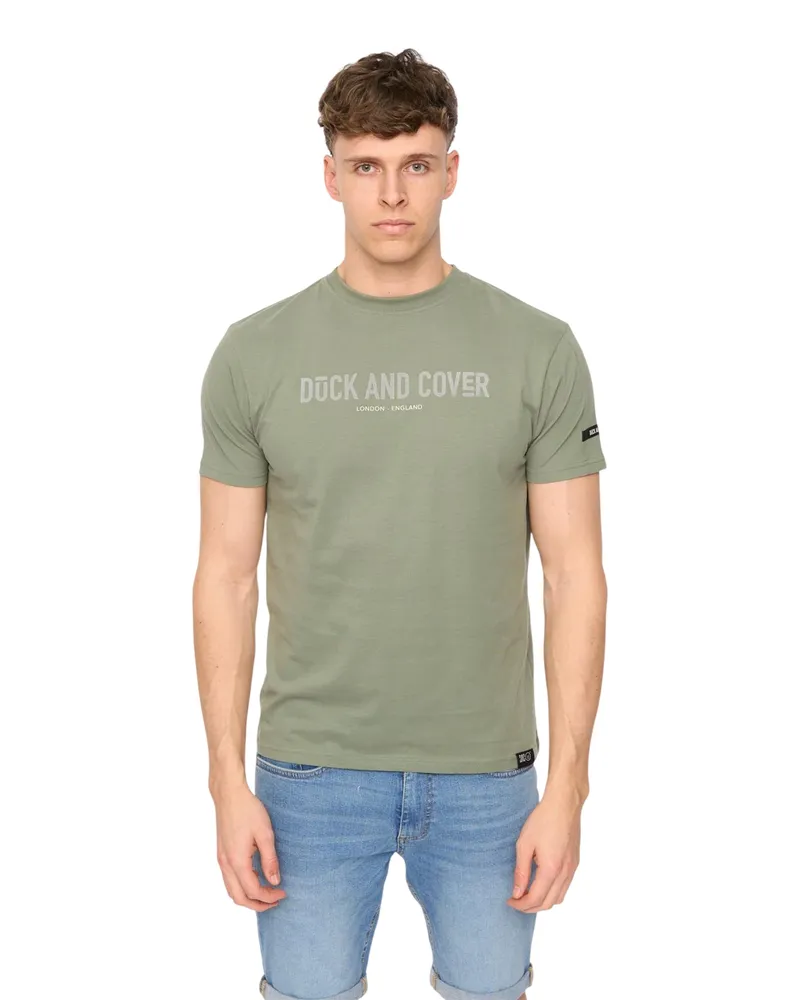 Duck and Cover Walpole" T-Shirt für Herren (Oliv Oliv