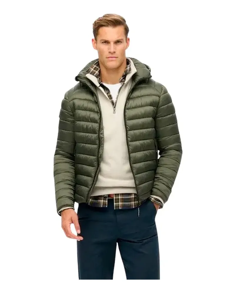 Superdry. Herren Fuji Sport Daunenjacke Dunkelgrün