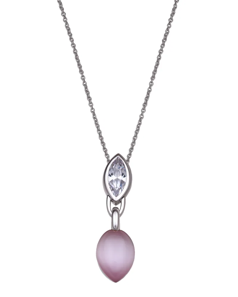 Orphelia Damen-Kette aus 925er Sterlingsilber mit Anhänger – Silber ZH-4532 Silber