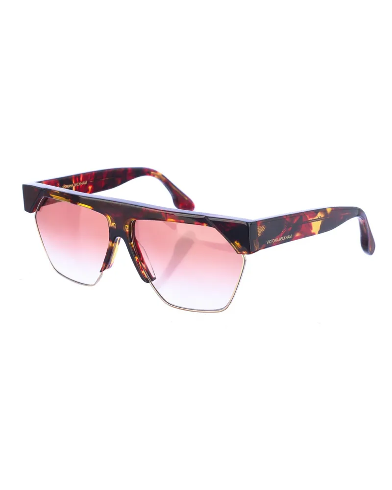 Victoria Beckham Acetat-Sonnenbrille mit rechteckiger Form VB622S Damen Mehrfarbig