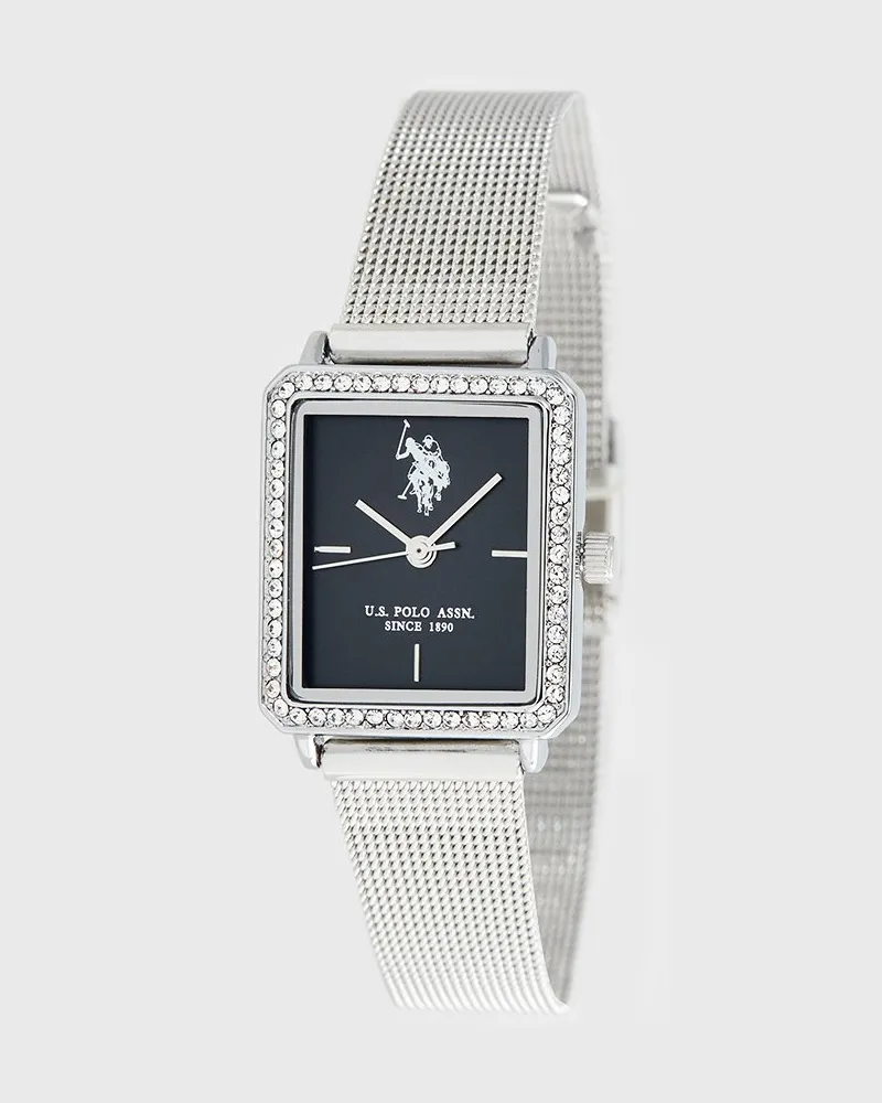 U.S. Polo Assn.  Juliette Damenuhr - Silber Silber