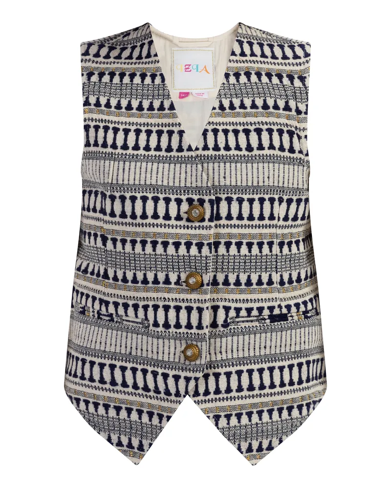 IZIA Weste Mädchen Dunkelmarine Wollweiss Marineblau