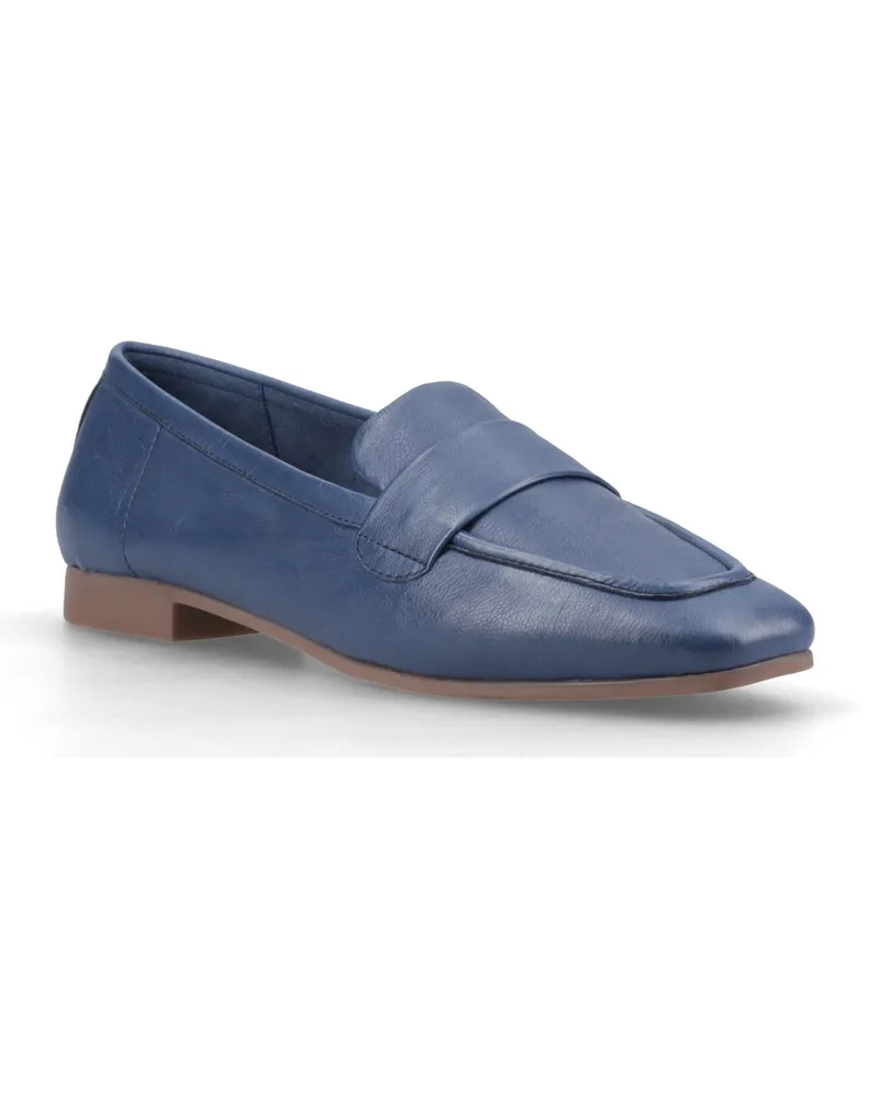 Hush Puppies Sutton Leder Damen Navy Slipper Marineblau