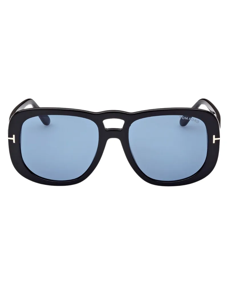 Tom Ford FT1012 01V Billie Schwarze Sonnenbrille Schwarz