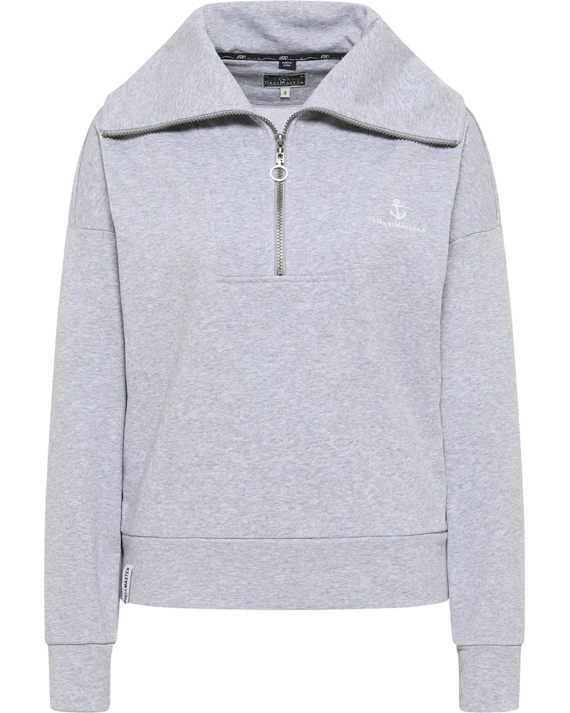 DreiMaster Oversized Sweatshirt Damen Hellgrau Melange Hellgrau