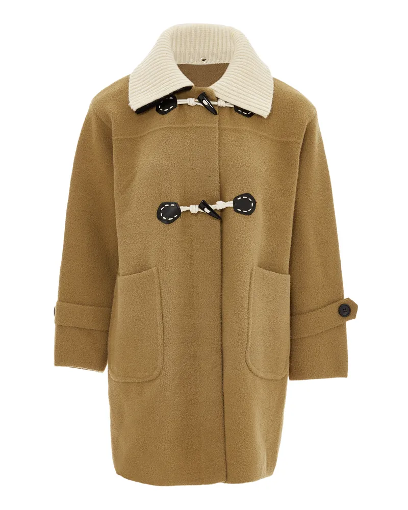 RISA Strickjacke Damen Kamel Camel