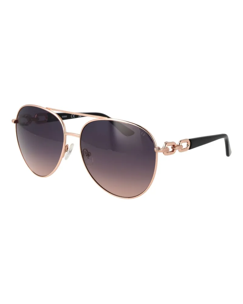 Guess Rose-Gold-Metall-Sonnenbrille Gold
