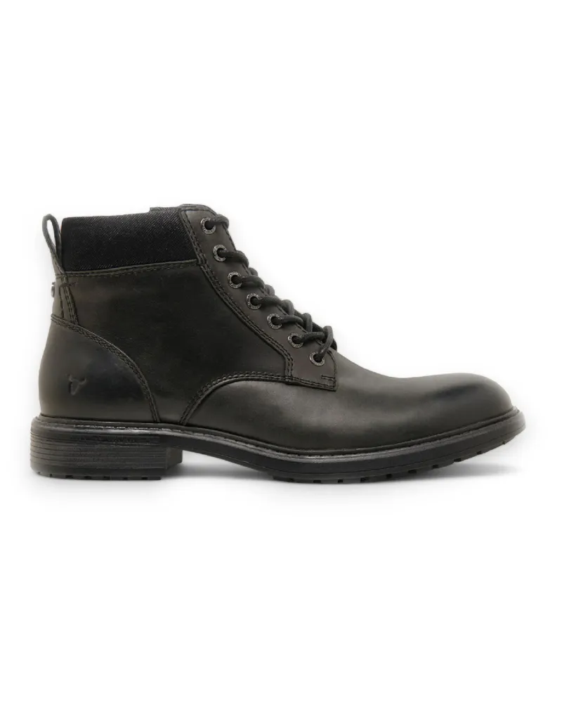 WINDSOR SMITH Windsorsmith Chelsea-Stiefeletten aus schwarzem Leder – Sergio Schwarz