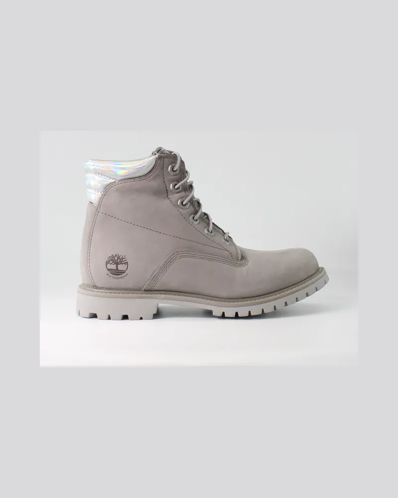 Timberland Waterville Grau Nubukleder Damen Schnürstiefel A2ADF Grau