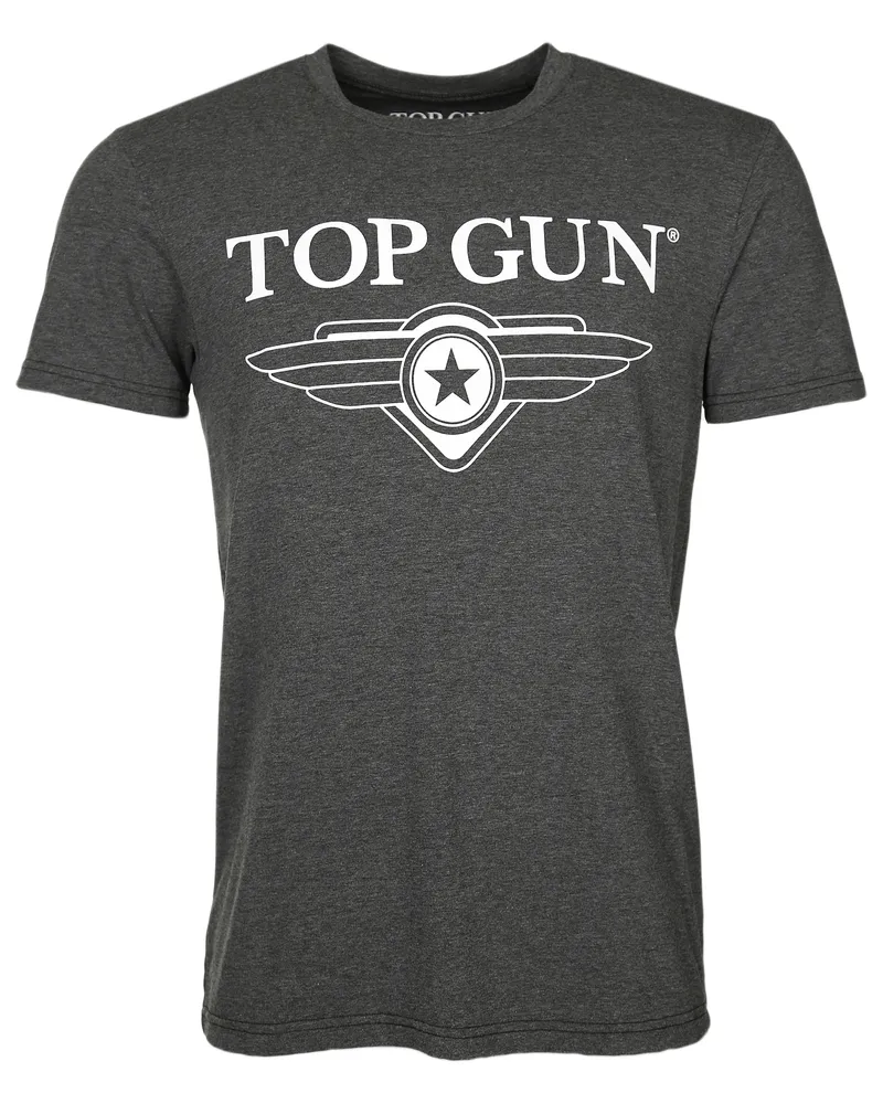Top Gun T-Shirt Cloudy TG20191006 Dunkelgrau