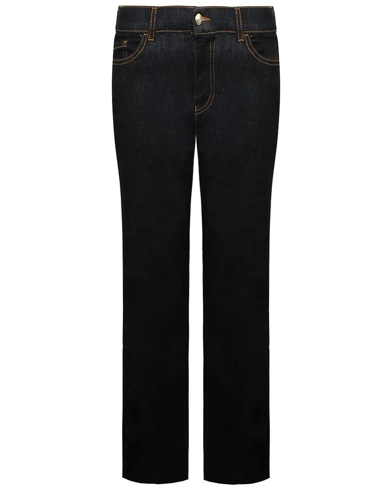 Giorgio Armani Emporio  Low Taille Wide Legs Herren Jeans Schwarz