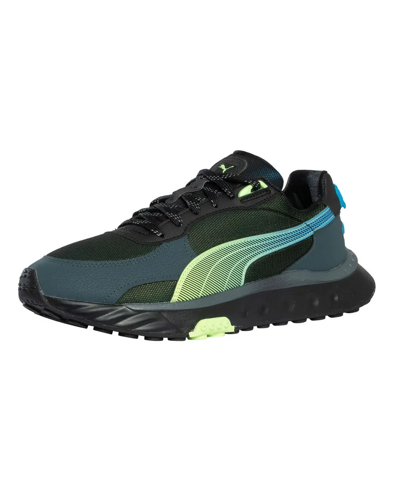 Puma Wild Rider Trainer, Schwarz Schwarz