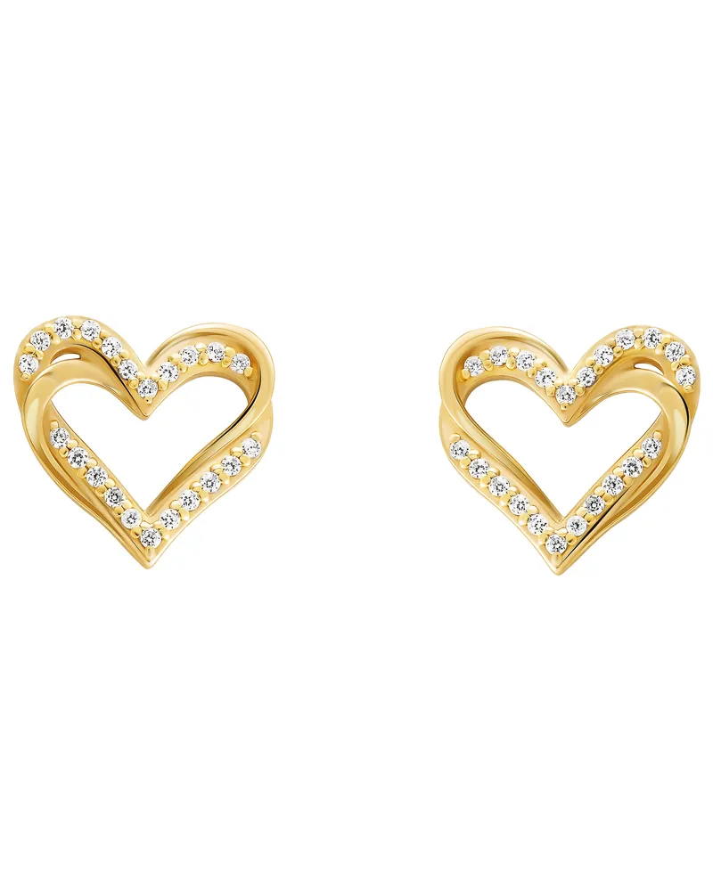 Orphelia Cecilia' Ohrstecker für Damen, 925 Sterlingsilber, Gold ZO-7584/G Gold