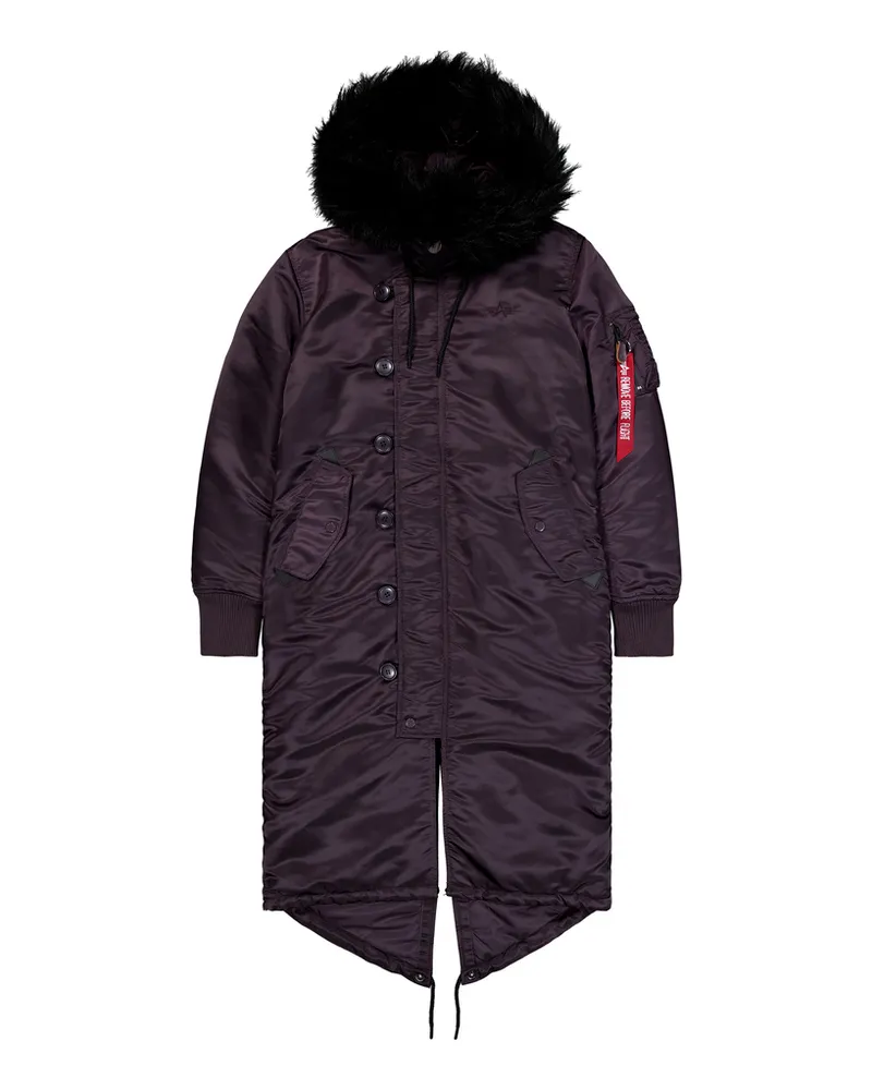 Alpha Industries Long Fishtail Field Jacket Women Violett