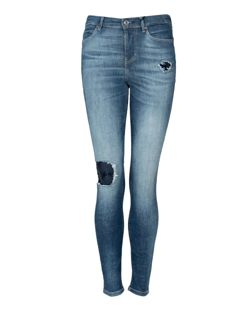 Guess Jeans Skinny Damen blau Blau