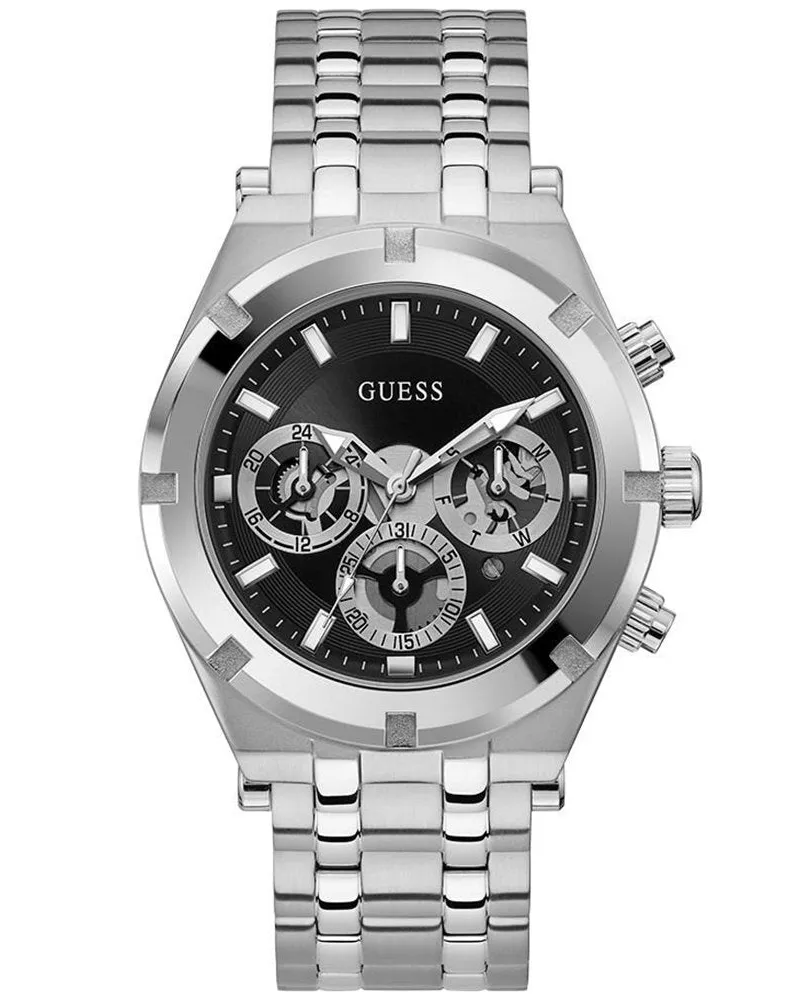 Guess GW0260G1 Herrenuhr aus Edelstahl, Quarz - Silber Silber