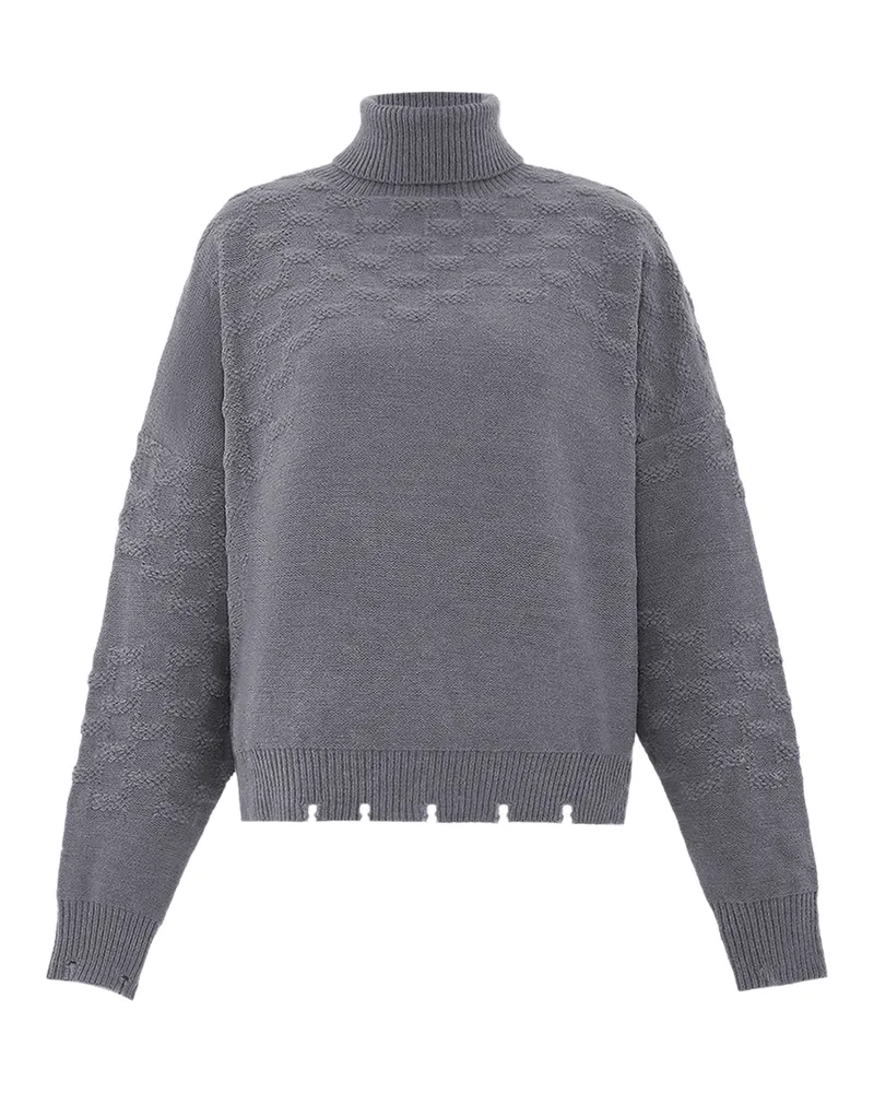 FAINA Rollkragenpullover für Damen, meliert - Grau Grau