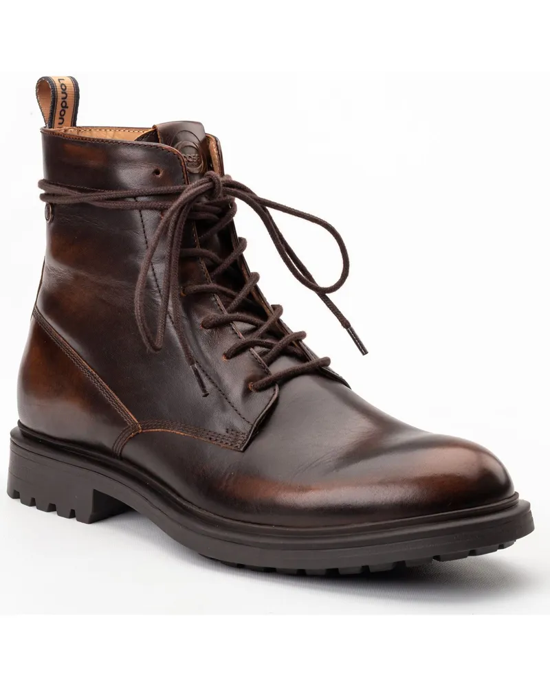 Base London Brunel Leder Herren Braune Stiefeletten Braun