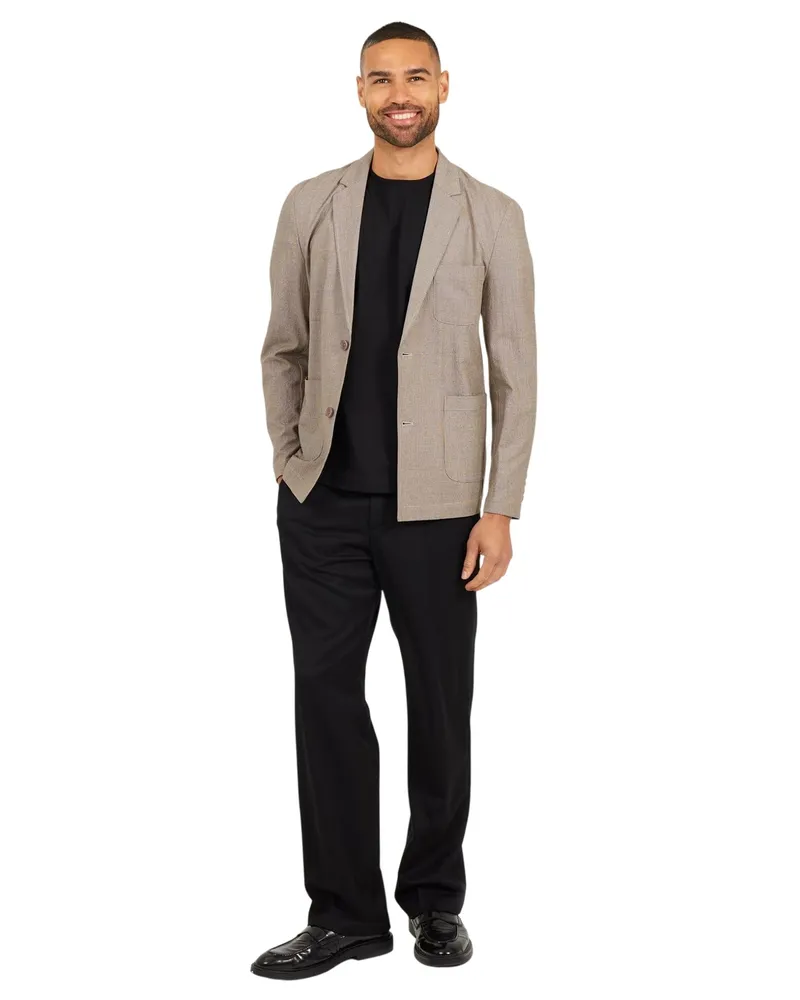 Brave Soul Blazer für Herren, Knopf (Hellgrau Grau