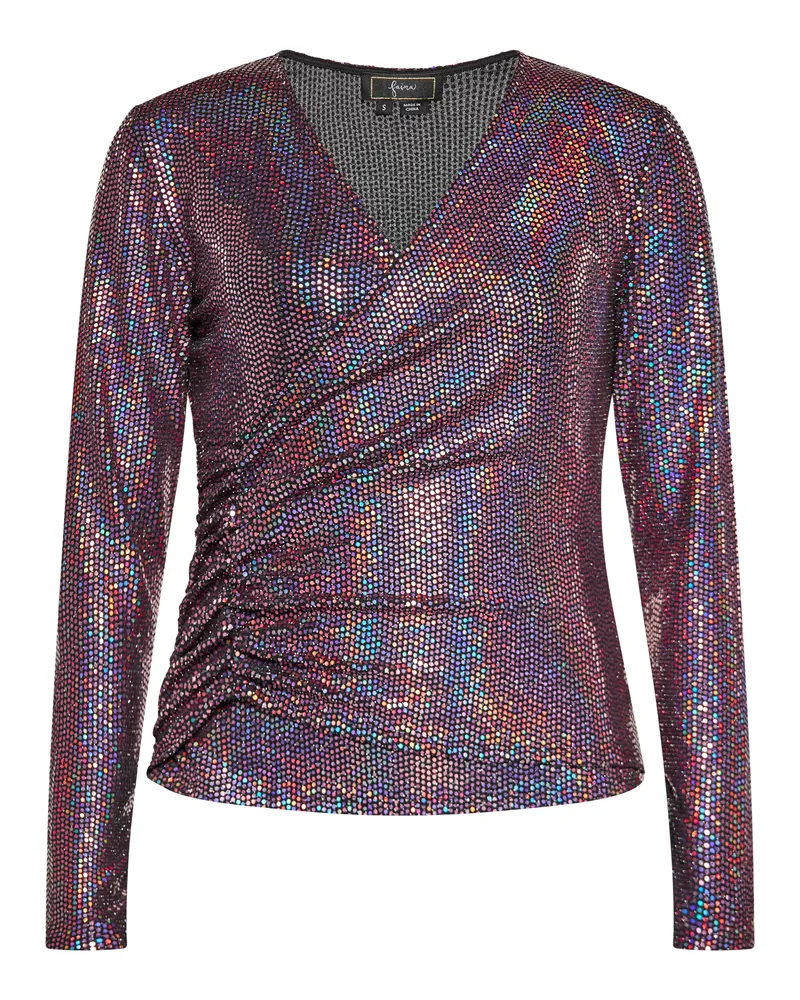 FAINA Blusenshirt Damen Rosa Mehrfarbig Mehrfarbig