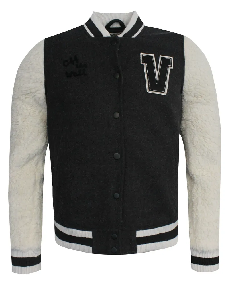 Vans Off The Wall University Bomberjacke für Herren - Grau Grau