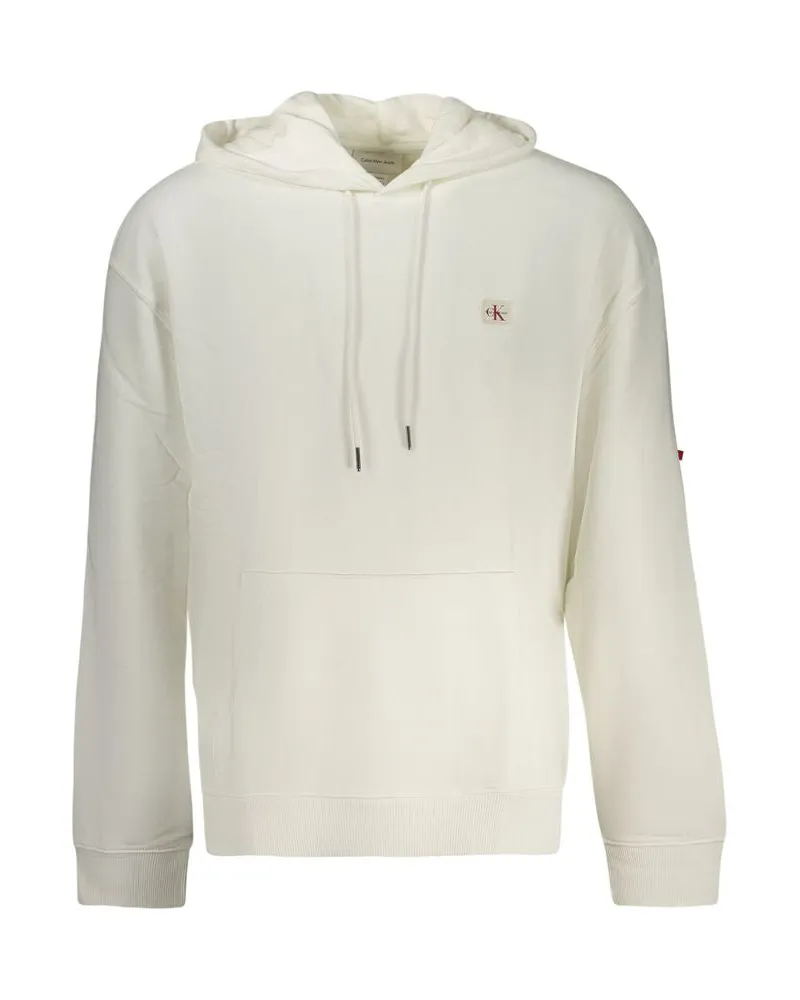 Calvin Klein Weißes Baumwoll Sweatshirt für Herren Weiß