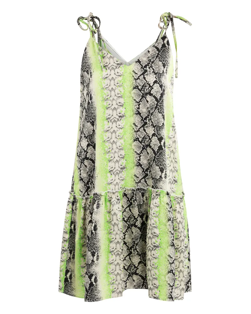 IZIA Minikleid mit Schlangenprint, ärmellos - Grün Grün