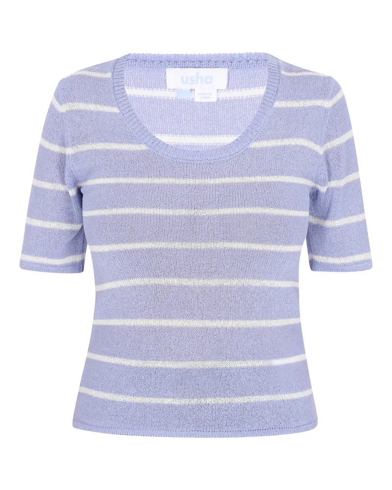 Usha Pullover Frauen hellblau cremeweiß Hellblau