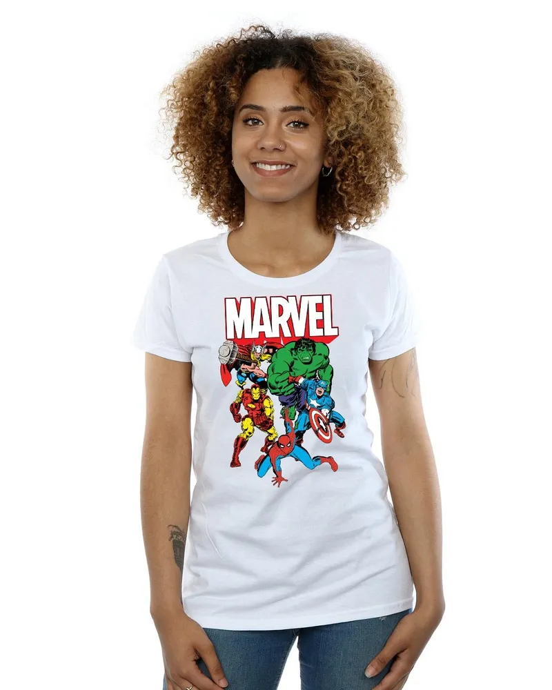 Marvel T-Shirt für Damen (Weiß Weiß
