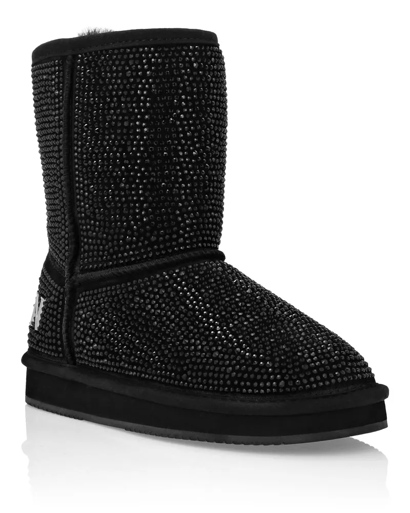 Philipp Plein Stiefel Schwarz