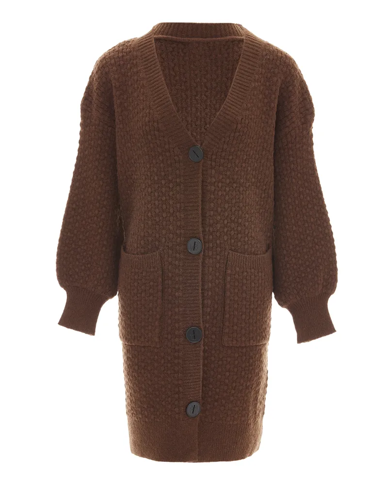 RISA Strickjacke Damen braun Braun