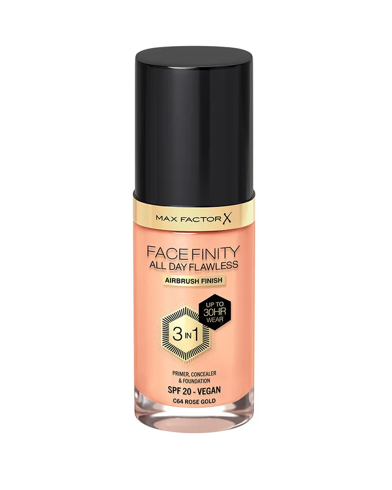 Max Factor Facefinity 3in1 Primer, Concealer &amp Foundation #64-roségold 30 ml 