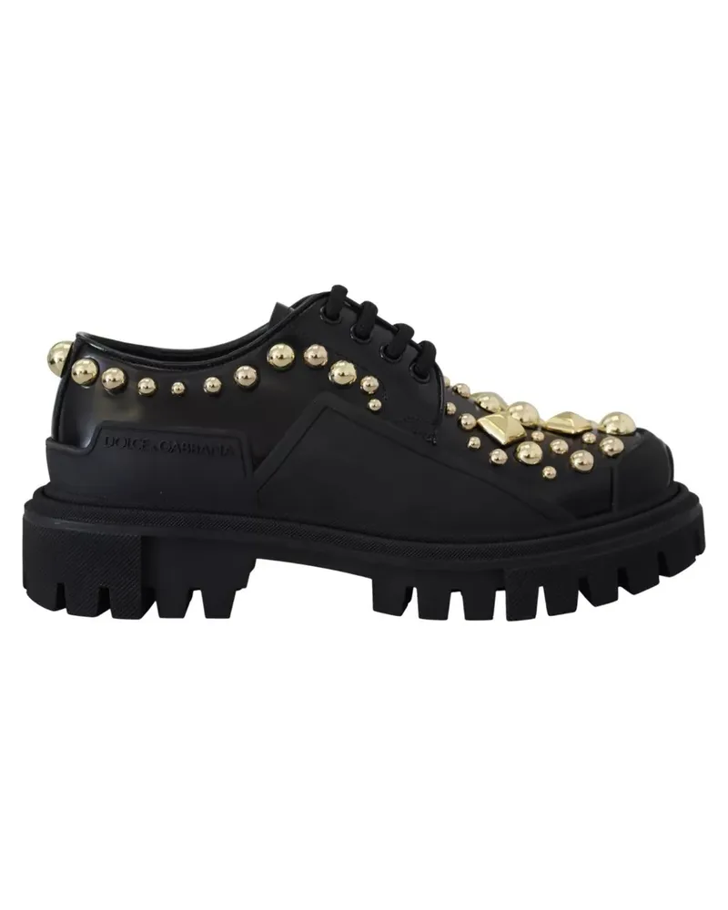 Dolce & Gabbana Nieten-Oxfordschuhe Schwarz