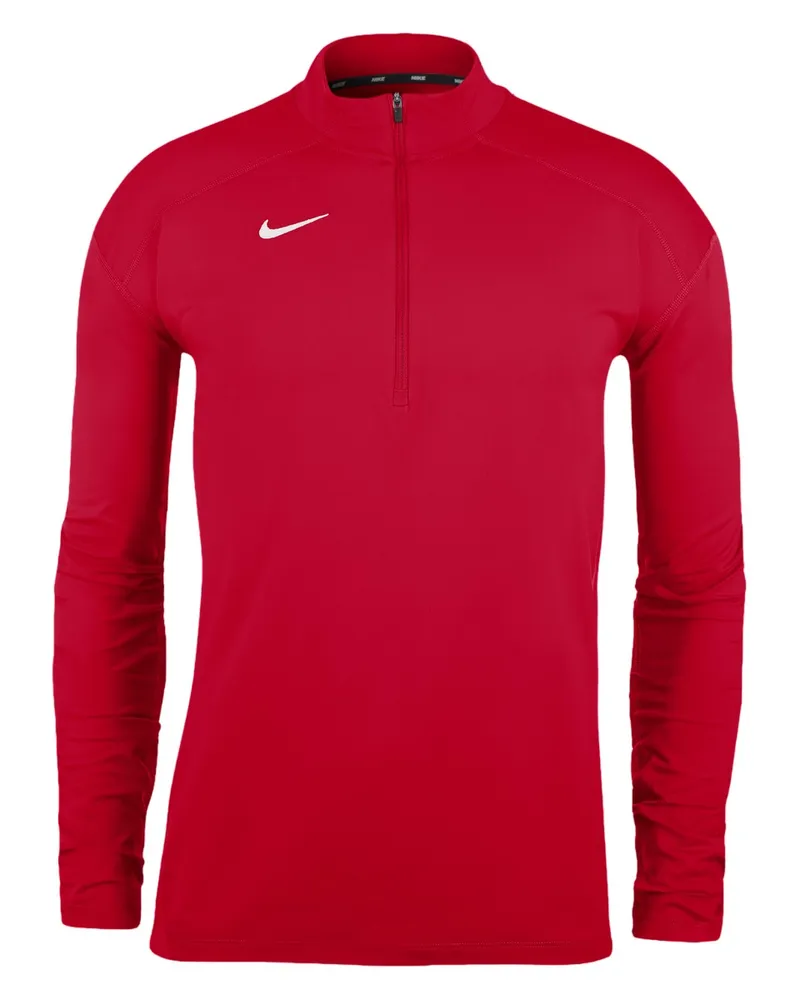 Nike Dry Element" Oberteil für Herren, Weiter Stehkragen, Laufen (Universitäts-Rot Rot