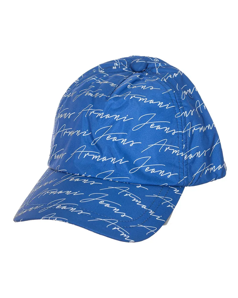 Giorgio Armani Bedruckte Namenskappe 934052-8PH0C Mann Blau