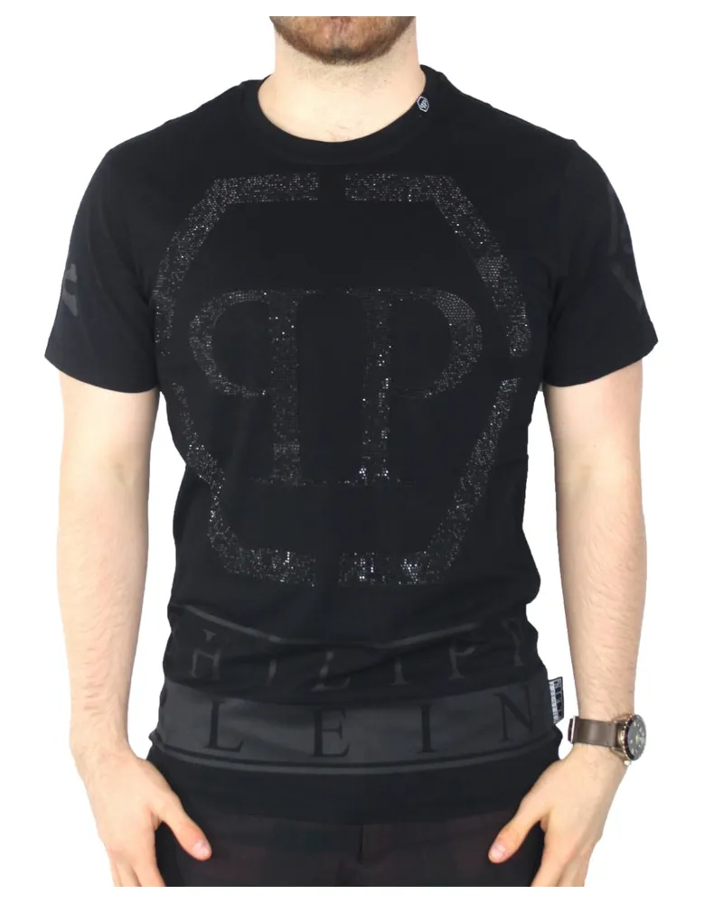 Philipp Plein Theo - Schwarzes T-Shirt Schwarz
