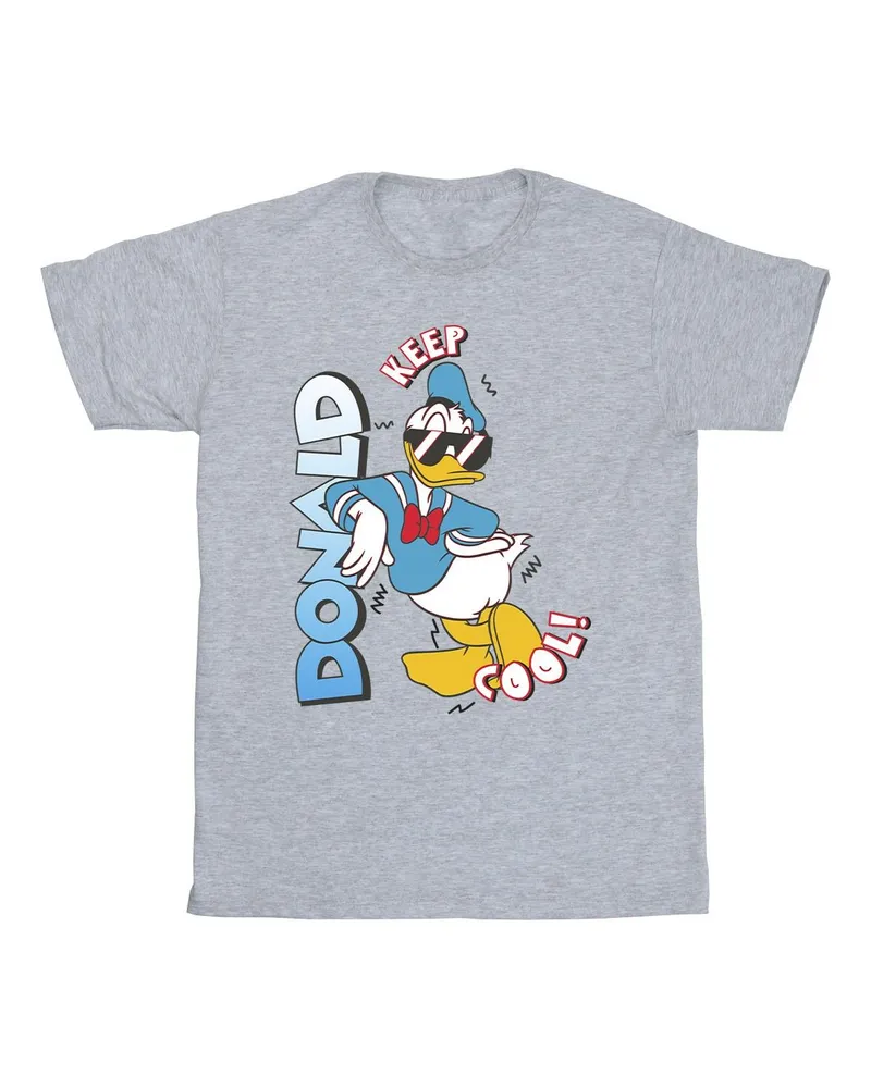 Disney Donald Duck Cool" T-Shirt für Herren (Grau Hellgrau