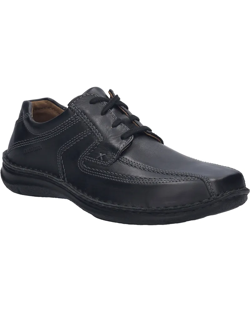 Josef Seibel Anvers 08 Herren-Halbschuh - Schwarz Schwarz