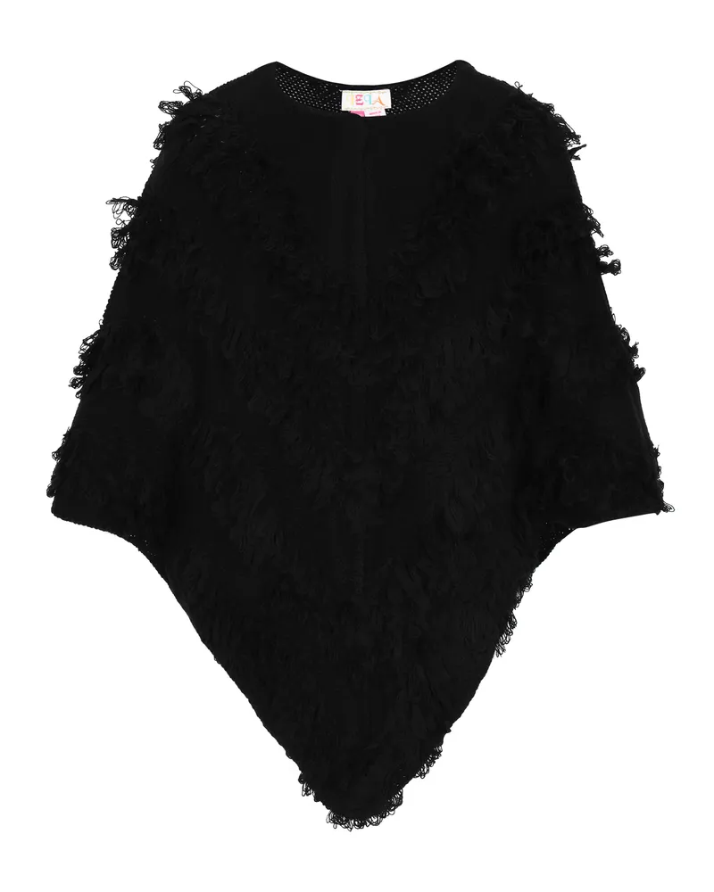 IZIA Poncho für Damen - Schwarz Schwarz