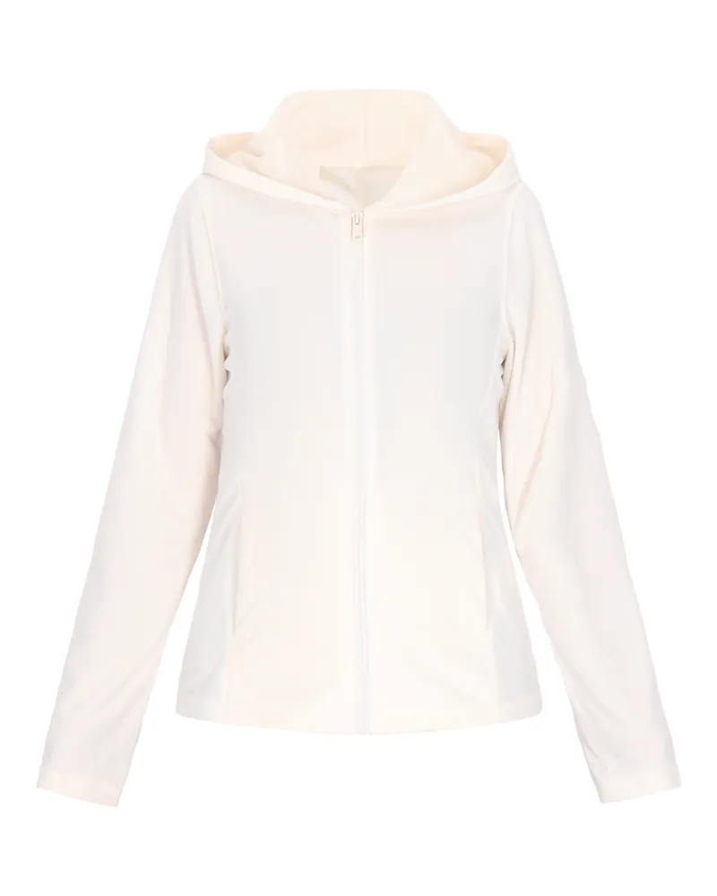 FAINA Fleecejacke Damen Wollweiß Wollweiß