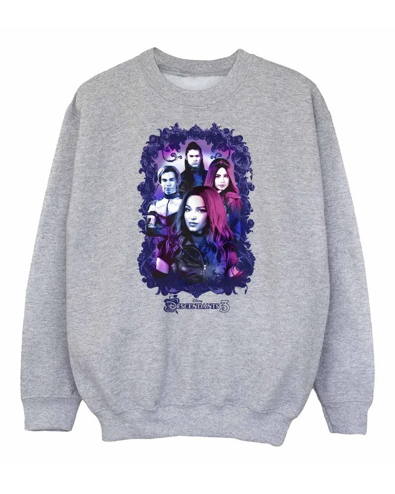 Disney The Descendants Attitude" Sweatshirt für Mädchen (Grau Hellgrau