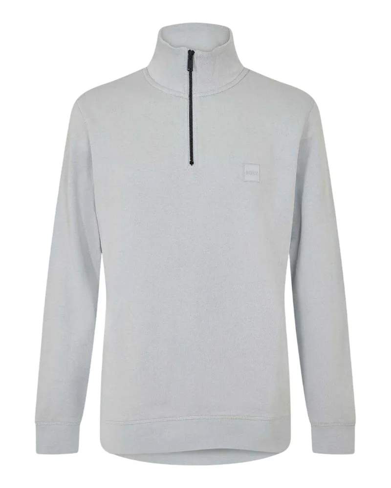 HUGO BOSS Sweatshirt für Herren, Frottee (Hellgrau/Pastellgrau Hellgrau