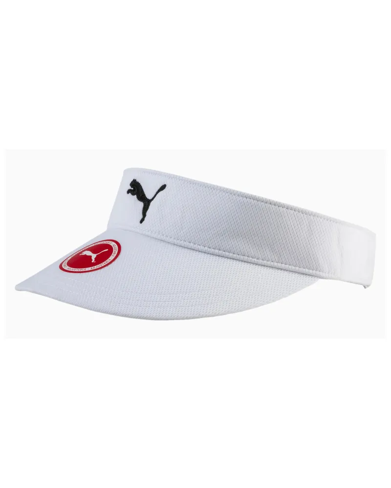 Puma Drycell Verstellbares Golfvisor Weiß Unisex Cap 053192 02 Weiß
