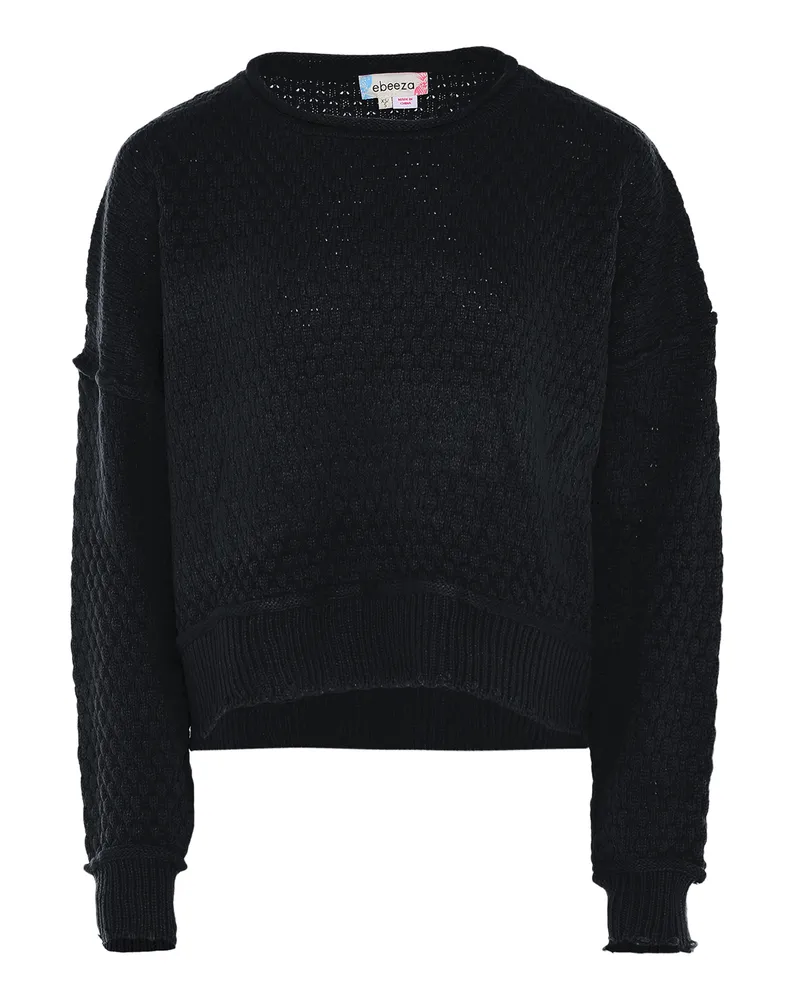 My Mo Pullover Frauen schwarz Schwarz