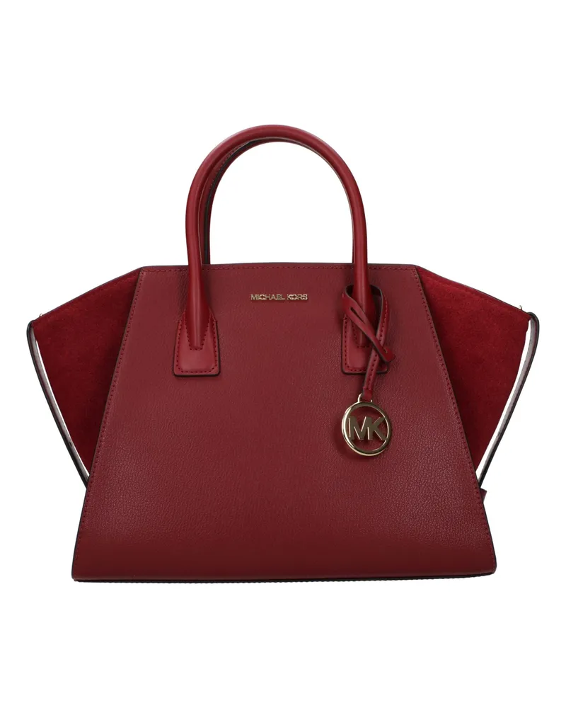Michael Kors Rote Leder-Handtasche Rot